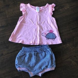 Carter’s Navy and Pink Turtle Set
